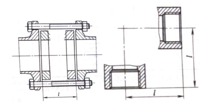 Structural length of the clip clamp valve