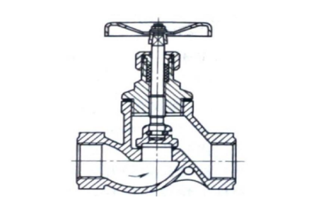 J11T threaded concealed stem stop valve